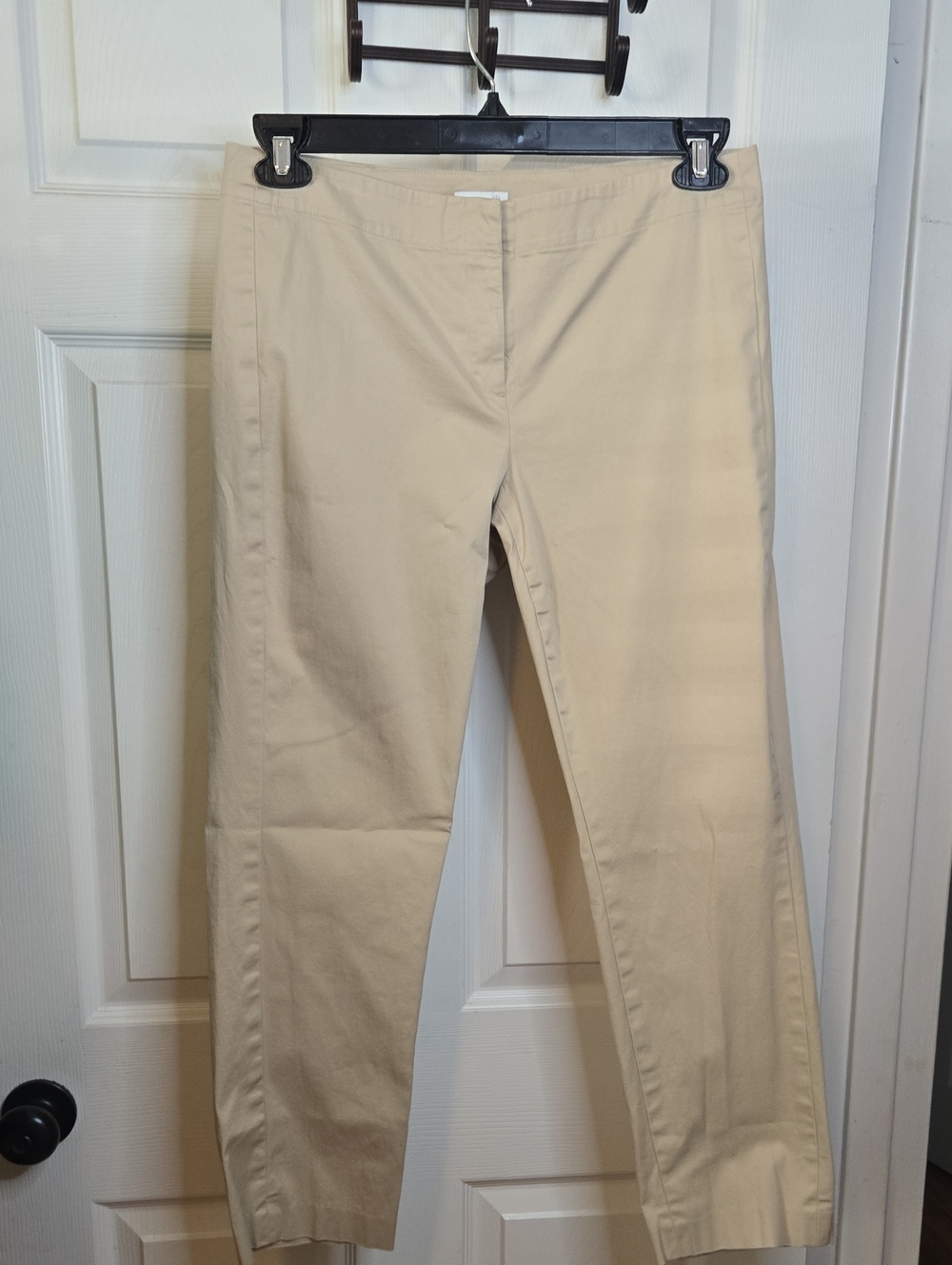 J. Jill Beige Cropped Slim Ankle Jeans